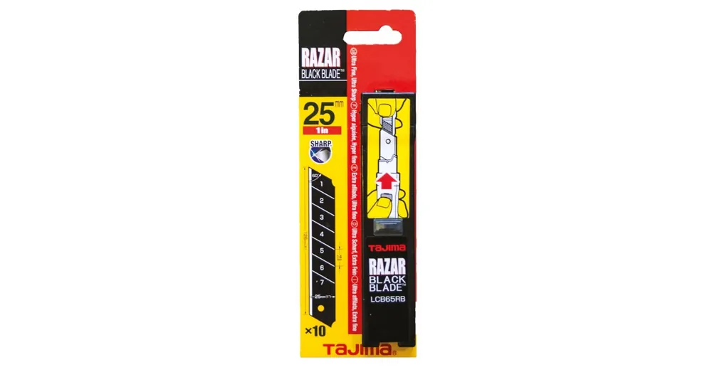 Expressz szállítás DEKORPENGE TÖRHETŐ 25mm 10DB/CSOMAG,RAZAR BLACK TAJIMA LCB65RB