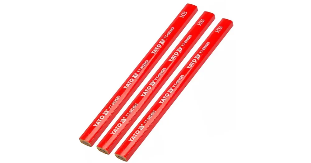 Legnépszerűbb YATO 692603 ÁCSCERUZA STANDARD HB 175mm PIROS 3DB/CS