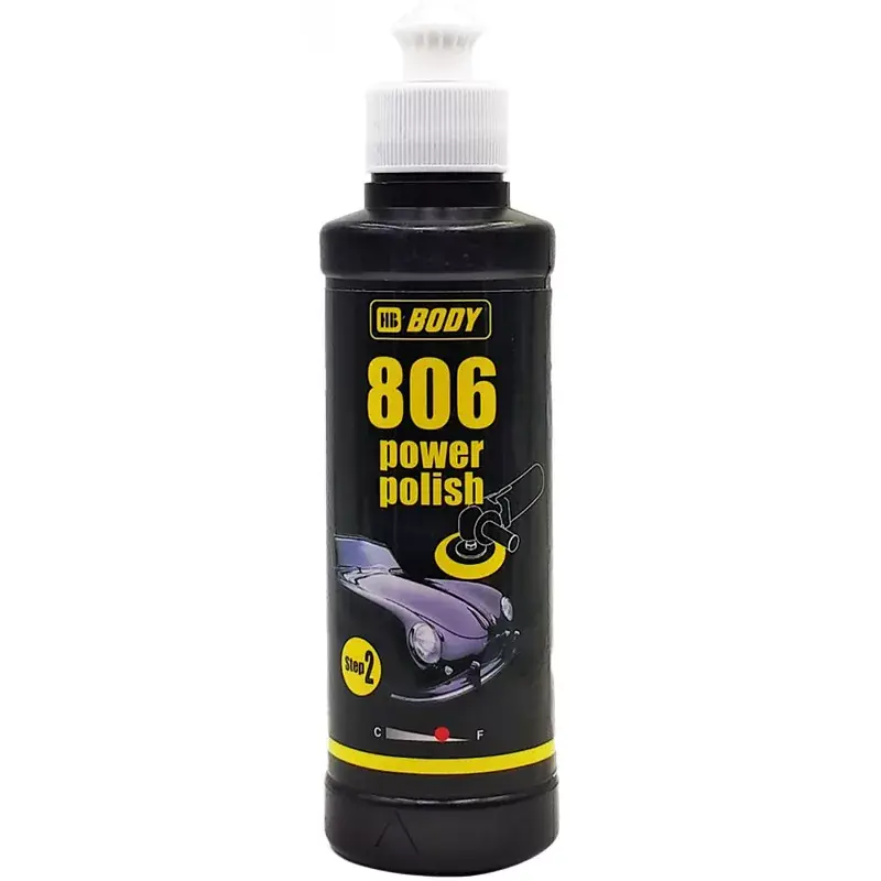 Body 806 polírpaszta 2. lépcső 200ml sárga közepes Kiárusítás