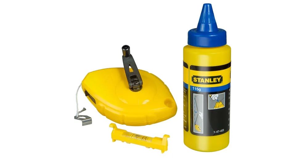 STANLEY 047443 KICSAPÓZSINÓR KÉSZLET MŰAG.30M +PORFESTÉK KÉK 115GR+VÍZMÉRTÉK Újdonság