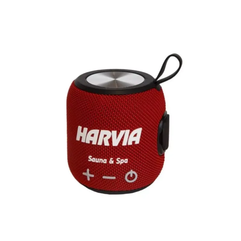 Azonnal elérhető HARVIA Bluetooth hangszóró, vízálló és hőálló, piros 5 W, 1800 mAh (T0401-109)