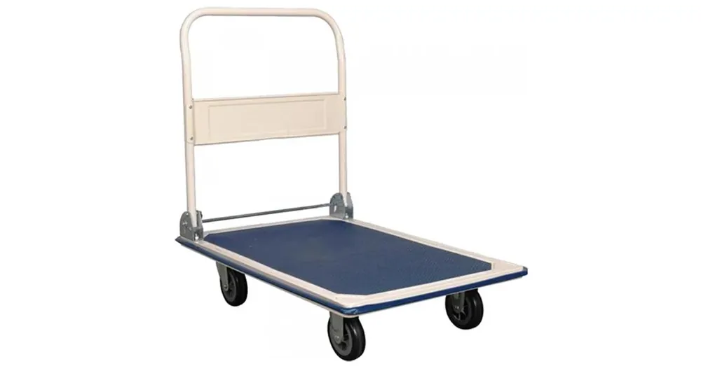 Vedd meg online SZÁLLÍTÓ-KÉZIKOCSI 250KG TÖM.KER.LAPM. 800*600 LEHAJT. IMPORT 14010