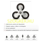 MOLNÁRKOCSIHOZ ALKATRÉSZ LÉPCSŐJÁRÓ KERÉK FEKETE MAGYAR 80STAR/150RB Akció