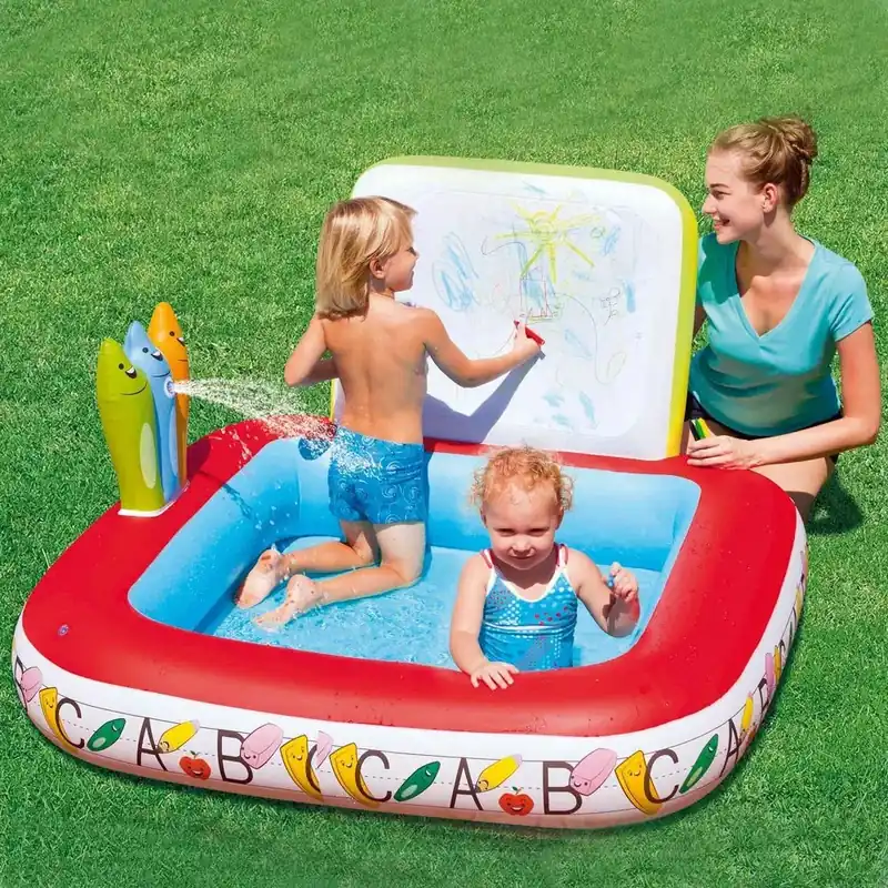 Bestway Tanulj és rajzolj gyerek medence 132 x 81 cm Legnépszerűbb
