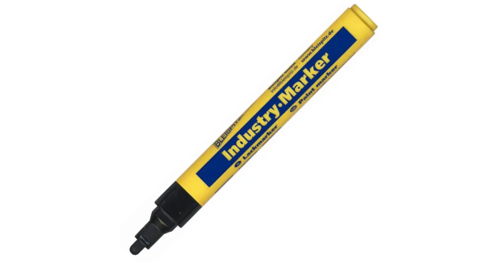 IPARI JELÖLŐ 4mm 8ML FEKETE SZELEPES MINDEN FELÜLETRE BLEISPITZ 7677105633 Népszerű
