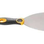 Kihagyhatatlan ajánlat Fogazott spatulya rozsdamentes 2K műanyag nyéllel 100mm 6x6