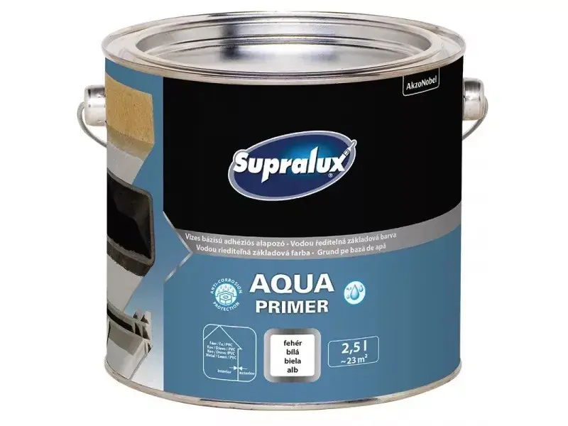 Rendeld meg most Supralux Universal aqua primer vízbázisú adhéziós alapozó 2,5l Fehér