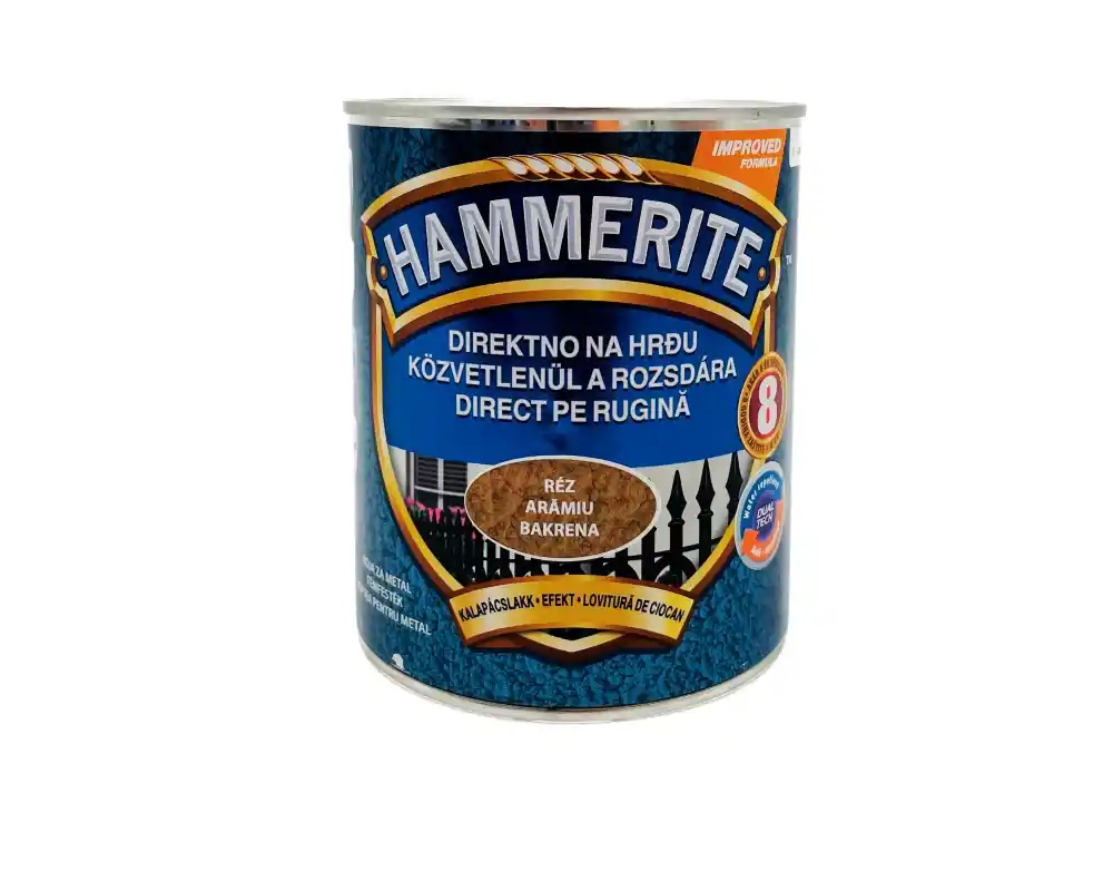 Vásárlói kedvenc Hammerite fémfesték kalapácslakk 0,25l Réz
