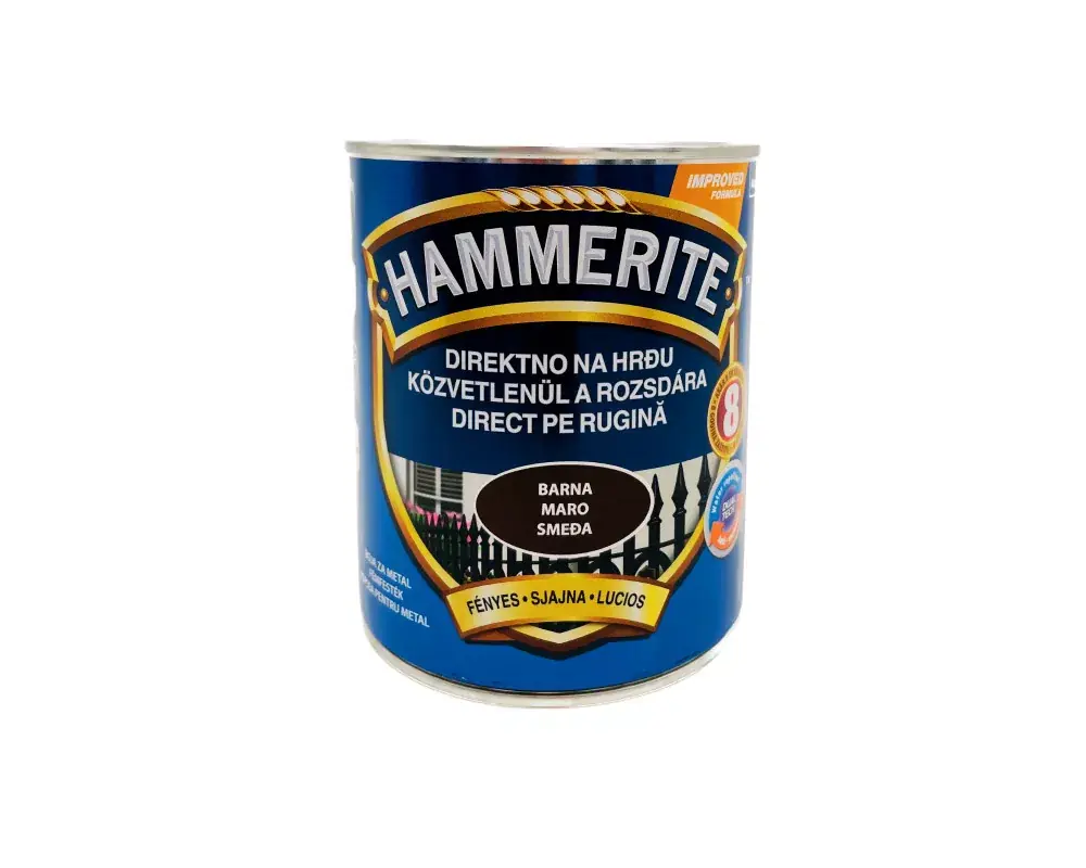 Népszerű Hammerite fémfesték fényes 0,25l Barna