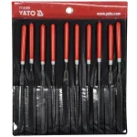Outlet YATO 6165 TŰRESZELŐ KÉSZLET 180mm-1 10DB NYÉLTOKOS-ELŐ DURVA