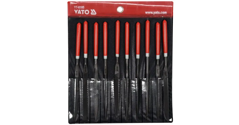 Outlet YATO 6165 TŰRESZELŐ KÉSZLET 180mm-1 10DB NYÉLTOKOS-ELŐ DURVA