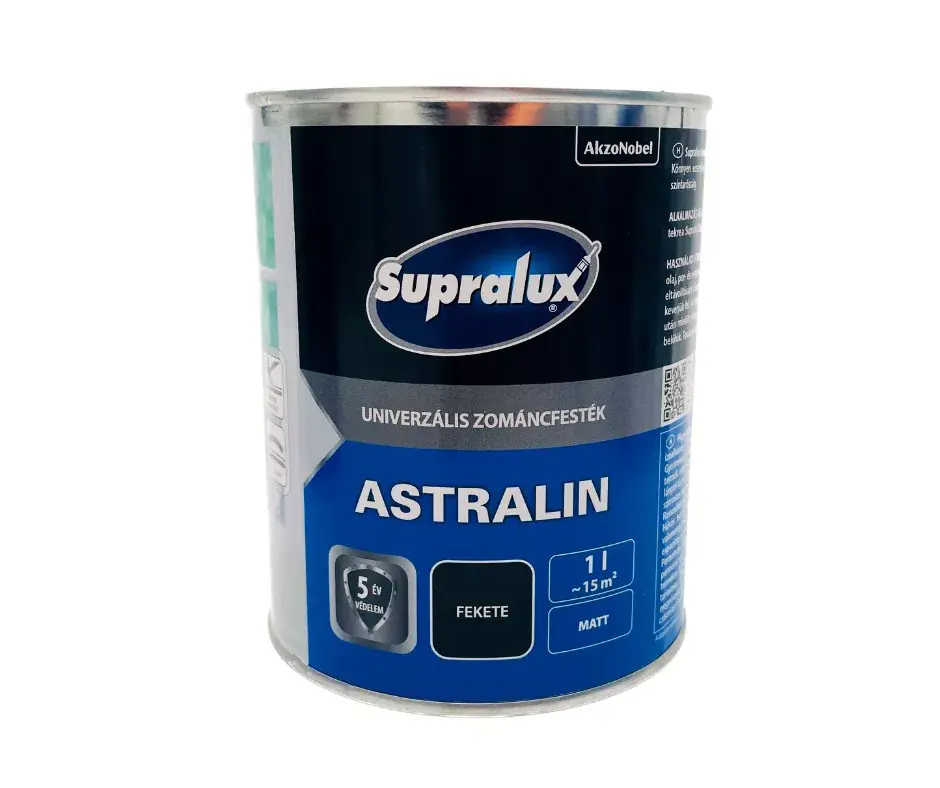 Supralux Astralin univerzális zománcfesték matt 0,25l Fekete Ne maradj le