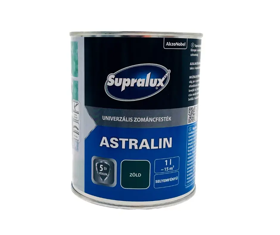 Bestseller Supralux Astralin univerzális zománcfesték selyemfényű 1l Zöld