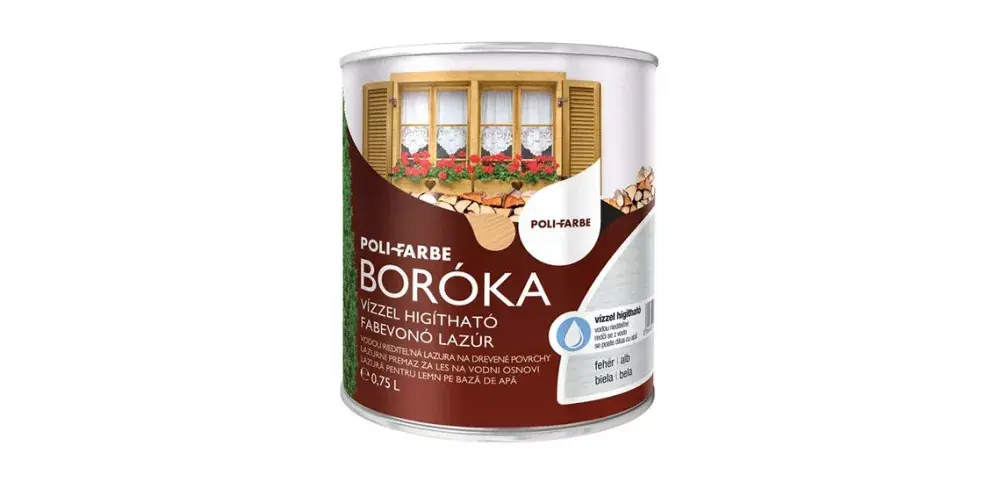 Expressz kézbesítés Boróka vízbázisú selyemfényű vastaglazúr 2,5l Fehér