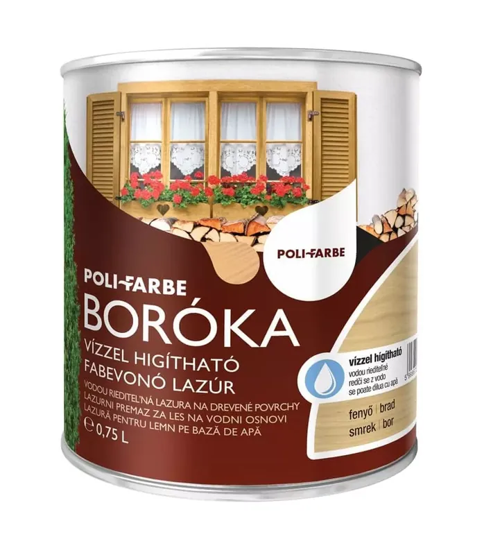 Boróka vízbázisú selyemfényű vastaglazúr 2,5l Fenyő Biztonságos fizetés