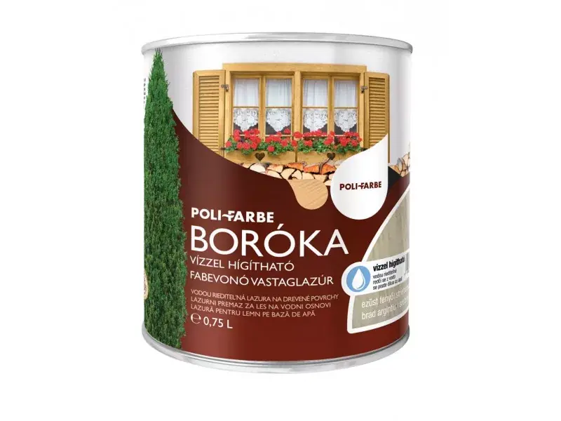 Expressz kézbesítés Boróka vízbázisú selyemfényű vastaglazúr 2,5l Ezüst fenyő