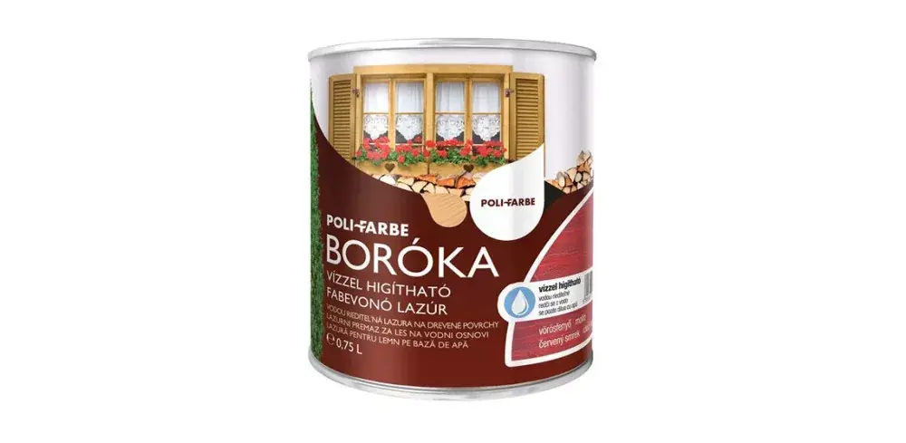 Bestseller Boróka vízbázisú selyemfényű vastaglazúr 0,75l Vörösfenyő