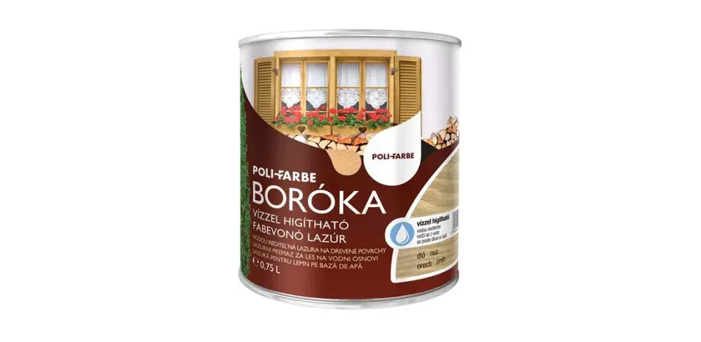 Boróka vízbázisú selyemfényű vastaglazúr 0,75l Dió Akció