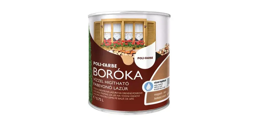 Boróka vízbázisú selyemfényű vastaglazúr 0,75l Mogyoró Akciós ár