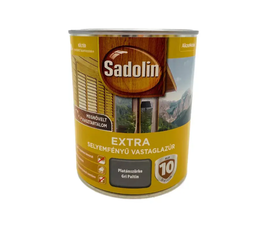 Sadolin Extra selyemfényű vastaglazúr 2,5l Platánszürke Különleges ajánlat