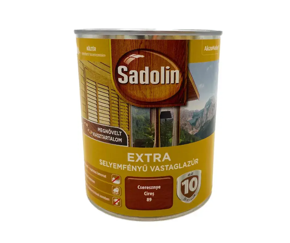 Sadolin Extra selyemfényű vastaglazúr 2,5l Cseresznye Kiárusítás