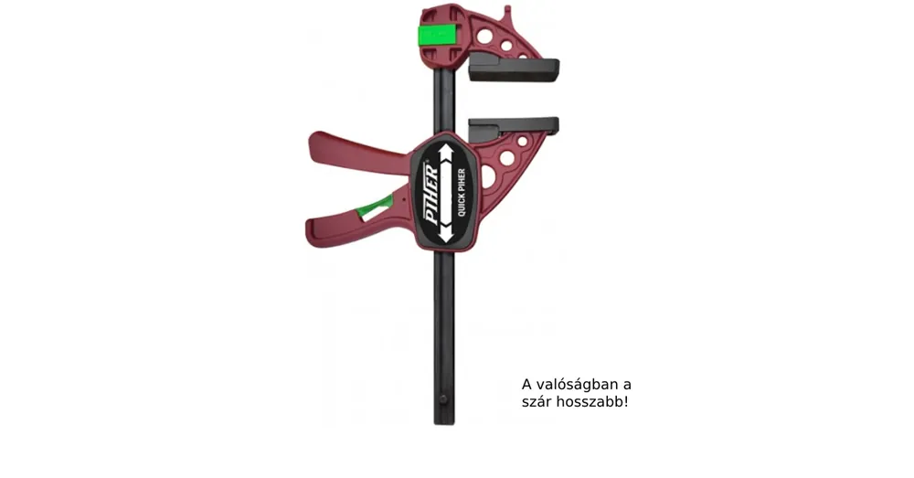Végkiárusítás PIHER 52525 EGYKEZES RACSNIS SZORÍTÓ1250mm QUICK PÁRHUZAMSZORÍTÓ