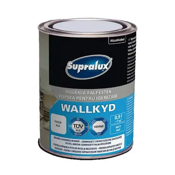 Supralux Wallkyd higiéniai falfesték matt 0,9l Fehér Ne maradj le