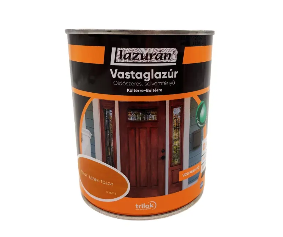 Lazurán vastaglazúr oldószeres selyemfényű 0,75l Tölgy/Északi tölgy Exkluzív ajánlat