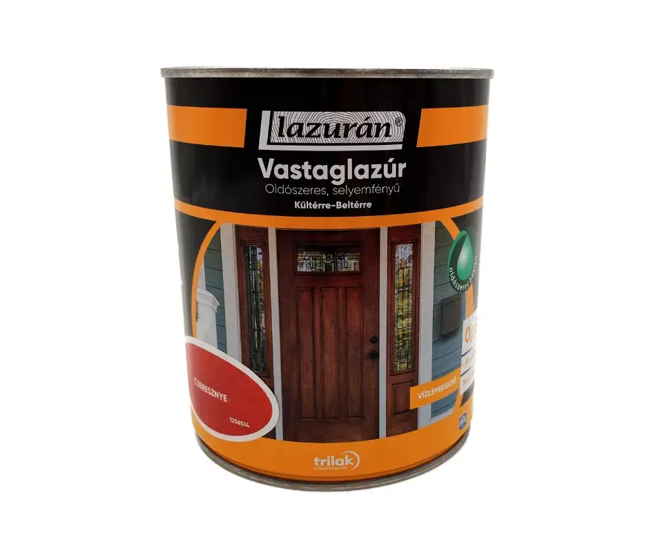Gyors szállítás Lazurán vastaglazúr oldószeres selyemfényű 0,75l Cseresznye