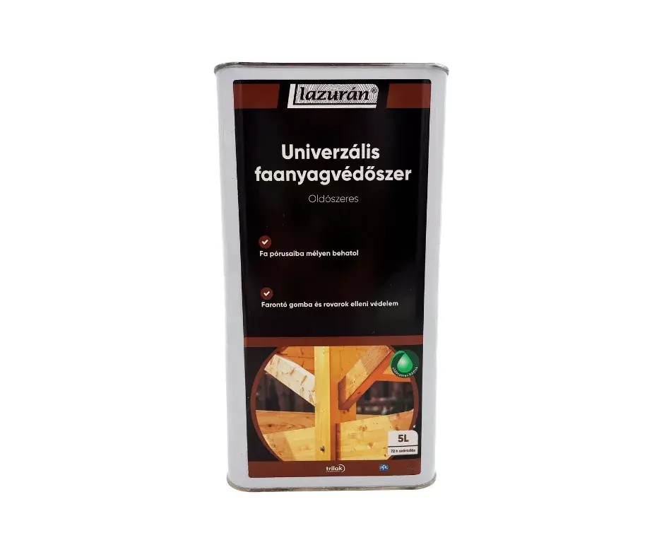 Kedvezmény Lazurán Univerzális faanyagvédőszer oldószeres 5l
