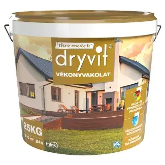 Végkiárusítás Thermotek dryvit vékonyvakolat dörzsölt 2mm 25kg L/Fehér