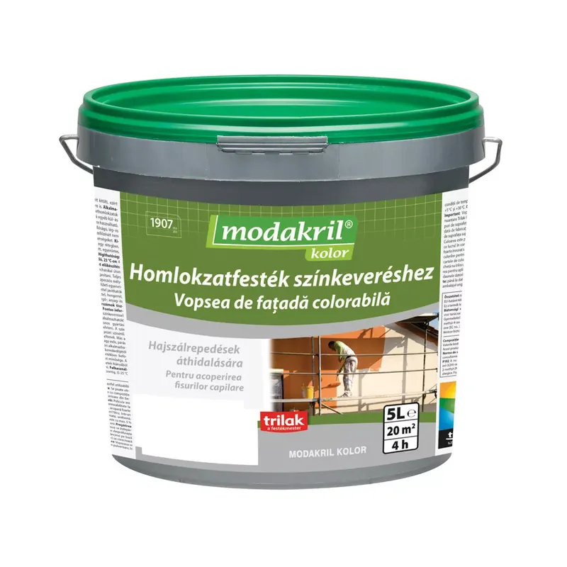 Biztonságos fizetés Héra Modakril kolor homlokzatfesték 5l L/Fehér