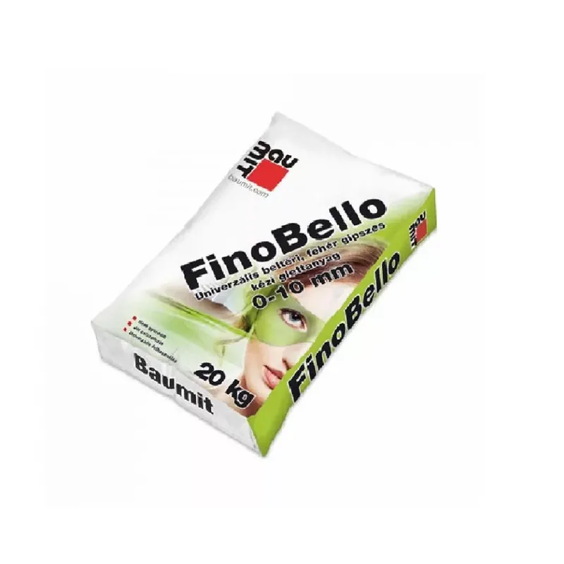 Baumit FinoBello 0-10mm univerzális beltéri fehér glettanyag 20kg Gyors szállítás