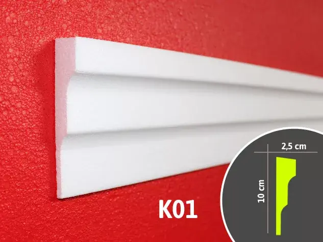Kültéri homlokzati díszléc 2fm/db K01 Korlátozott ajánlat