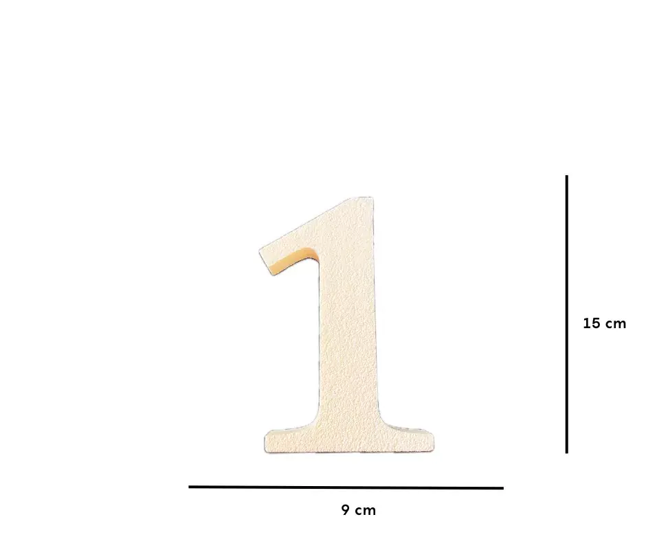 Házszám/betű 15cm "1"-Polisztirol Árengedmény