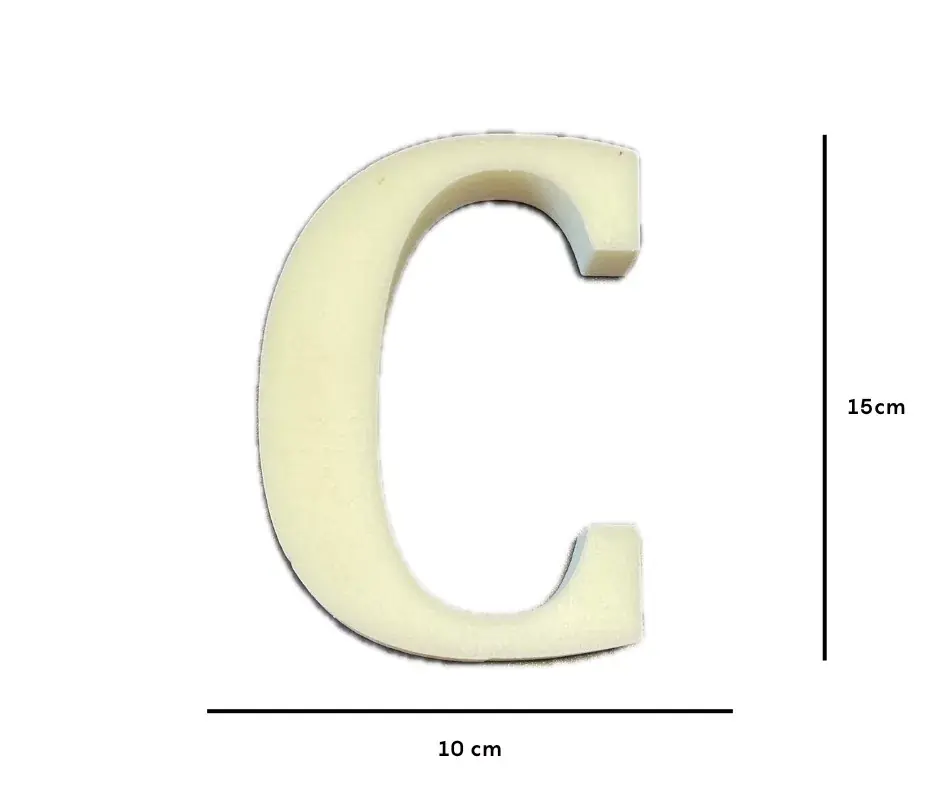 Árengedmény Házszám/betű 15cm "C"-Polisztirol