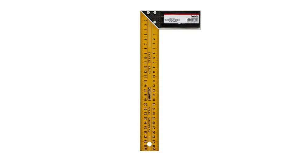 DERÉKSZÖG ASZTALOS 300/260mm ALU TALPPAL KWB 49066390 Gyors kiszállítás