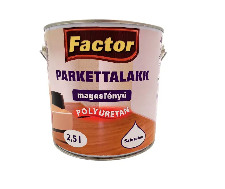 Azonnali szállítás Factor parkettalakk magasfényű 2,5l
