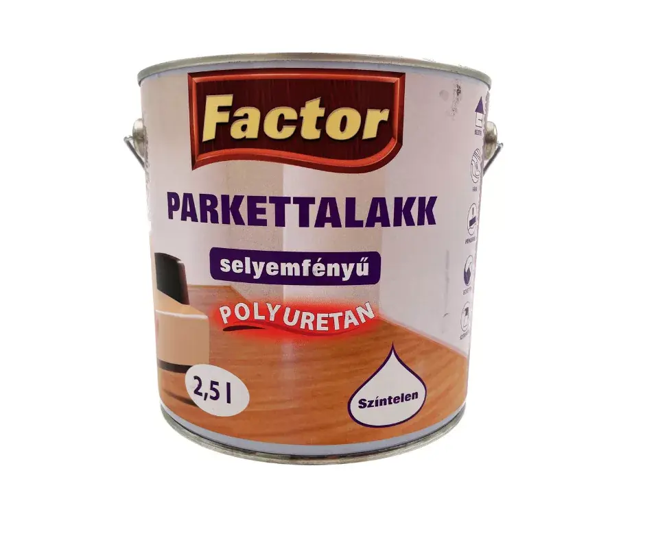 Factor parkettalakk selyemfényű 2,5l Biztonságos vásárlás