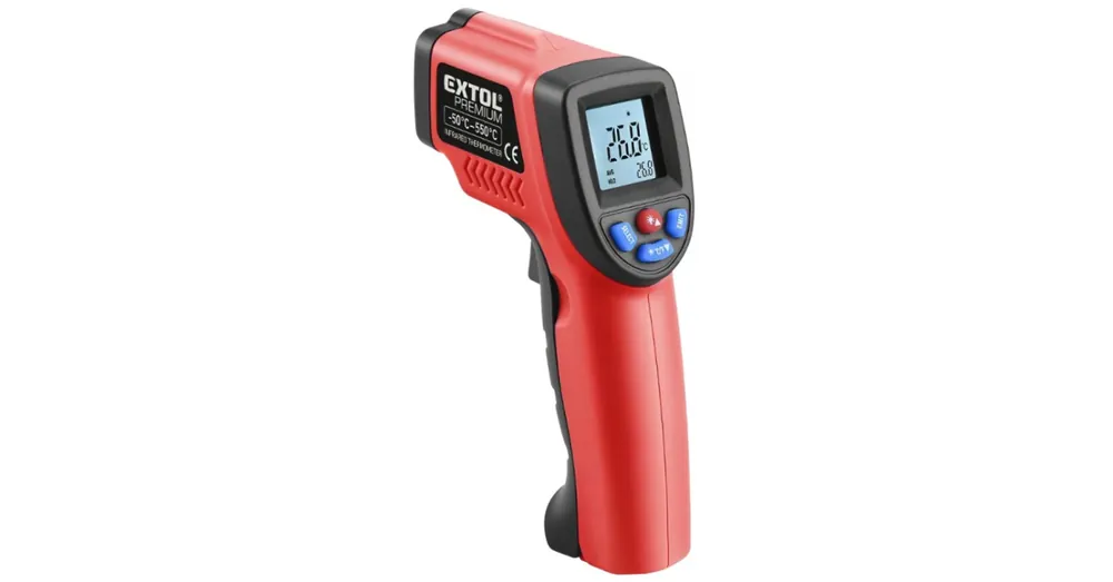 Expressz kézbesítés INFRAVÖRÖS HŐMÉRŐ -50°C-+550°C PRÉMIUM EXTOL 8831302