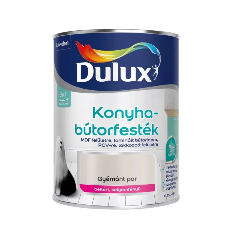 Dulux Konyhabútorfesték selyemfényű 0,75l Gyémánt por Szuper ajánlat