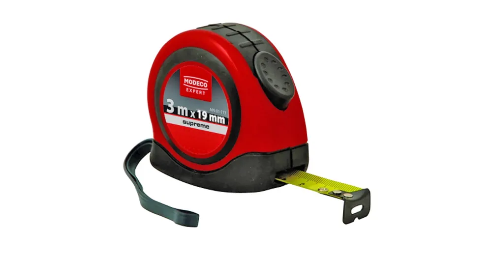 Szuper akció MODECO 81133 MÉRŐSZALAG 03M/16mm PIROS-FEKETE