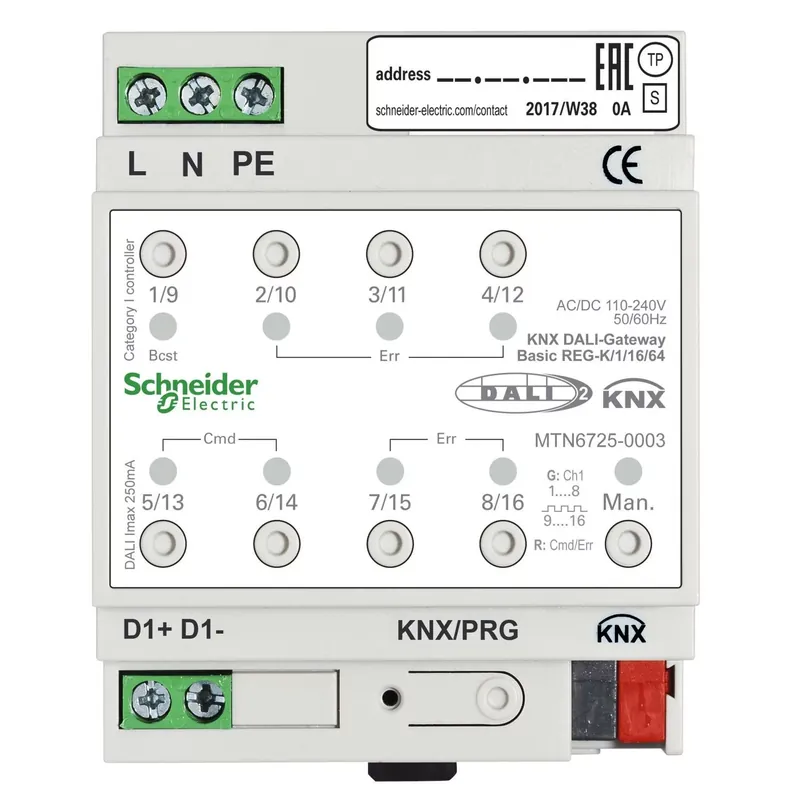 Rendeld meg most KNX REG-K DALI ÁTJÁRÓ 1/16//64@