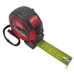 Outlet MODECO 81158 MÉRŐSZALAG 08M/25mm GUMÍROZOTT PIROS-FEKETE ÖVAKASZTÓS
