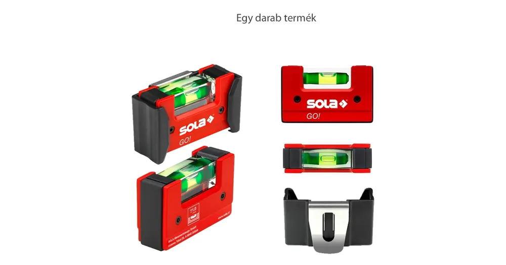 SOLA 01620201 VÍZMÉRTÉK MINI MÁGNES NÉLKÜL GO! CLIP Újdonság