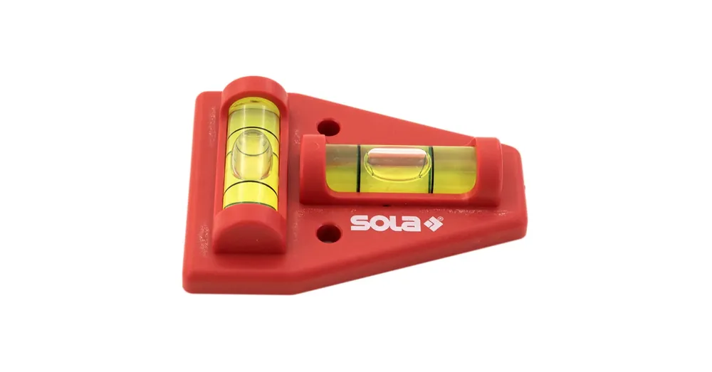 Gyors kiszállítás SOLA K5 VÍZMÉRTÉK KERESZT ALAK 45*60mm KÉT LIBELLÁVAL PIROS