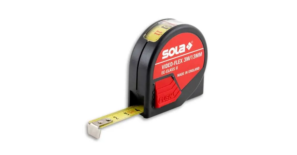 SOLA VF3 MÉRŐSZALAG 03M/13mm MŰANYAG ABLAKOS VIDEO-FLEX 2OLD.OSZT. Gyors szállítás