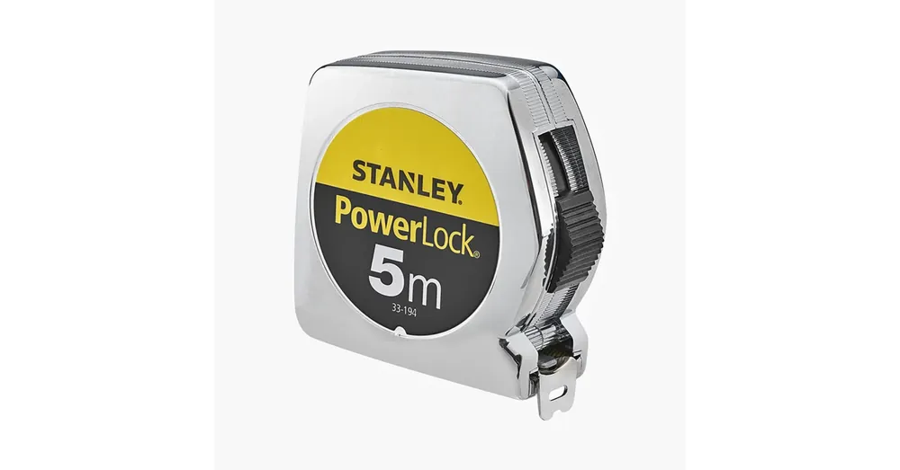 Gyors szállítás STANLEY 033194 MÉRŐSZALAG 05M/19mm POWERLOCK EZÜST/SÁRGA-FEKETE