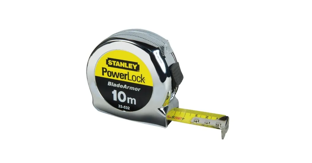 Kihagyhatatlan ajánlat STANLEY 033532 MÉRŐSZALAG 10M/25mm FÉMHÁZAS POWERLOCK SÁRGA-FEKETE