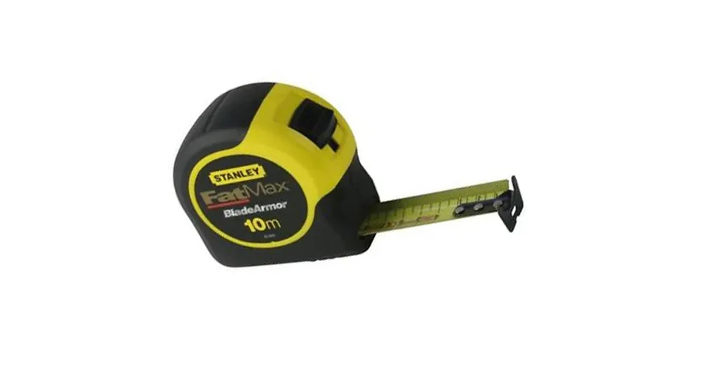 STANLEY 033811 MÉRŐSZALAG 10M/32mm GUMÍROZOTT FATMAX BLADE ARMOR SÁRGA-FEK. Csak ma